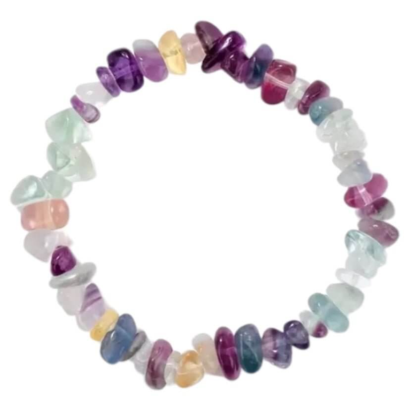 Armband aus Fluorit-Splittern – Bunte Vielfalt für Fokus und innere Balance