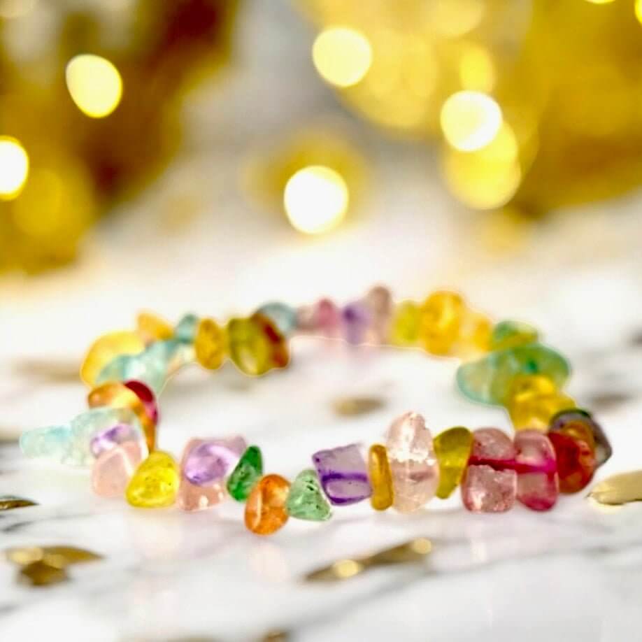 Buntes Fluorit-Armband – Stilvolles Accessoire für Klarheit und positive Schwingungen