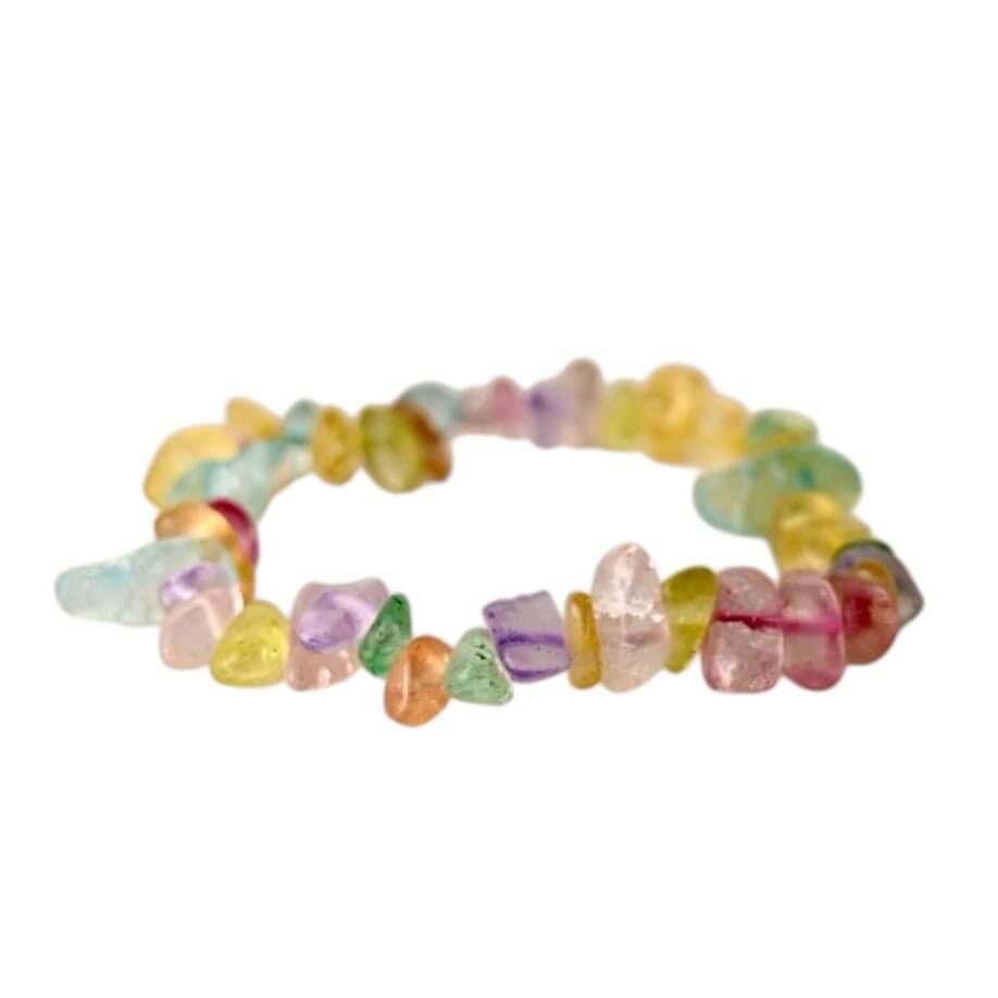 Buntes Fluorit-Armband – Stilvolles Accessoire für Klarheit und positive Schwingungen