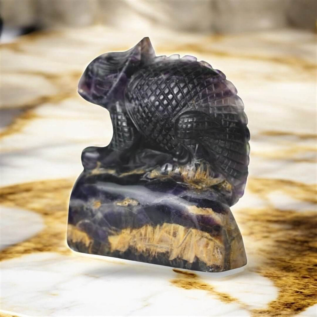 Lila Fluorit Chamäleon – Farbenfroher Wandelstein