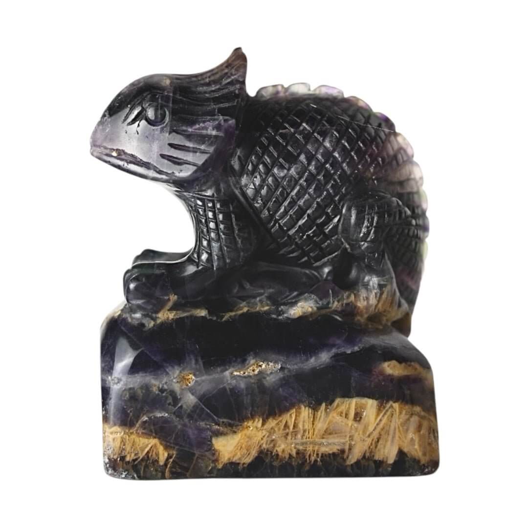 Lila Fluorit Chamäleon – Farbenfroher Wandelstein