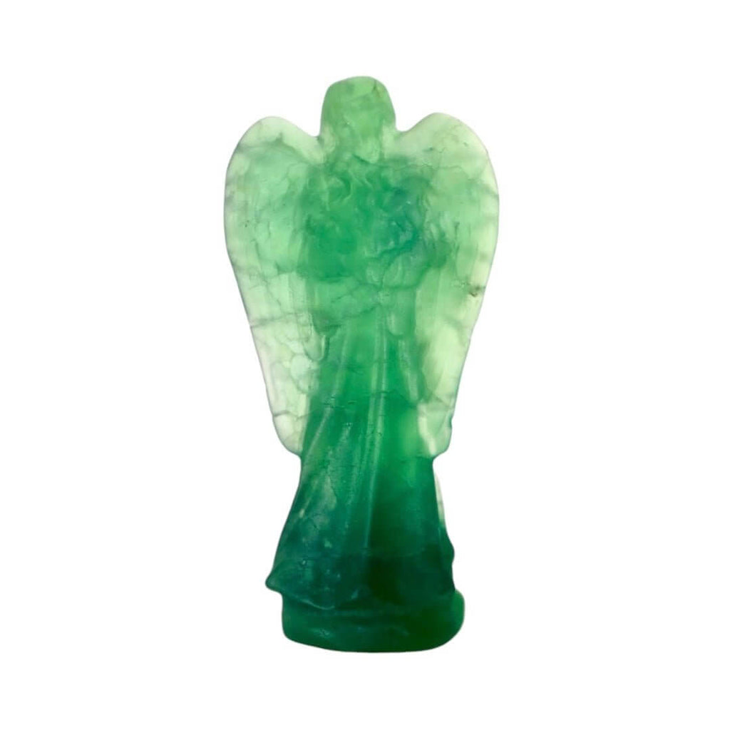 Grüner Fluorit Engel – Zartes Kristallobjekt für friedvolle Dekoration