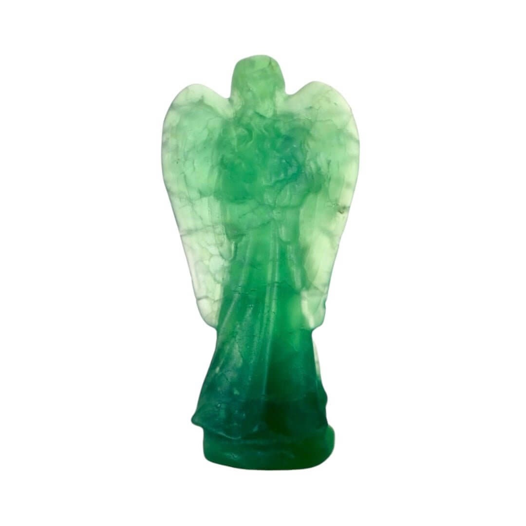 Grüner Fluorit Engel – Zartes Kristallobjekt für friedvolle Dekoration