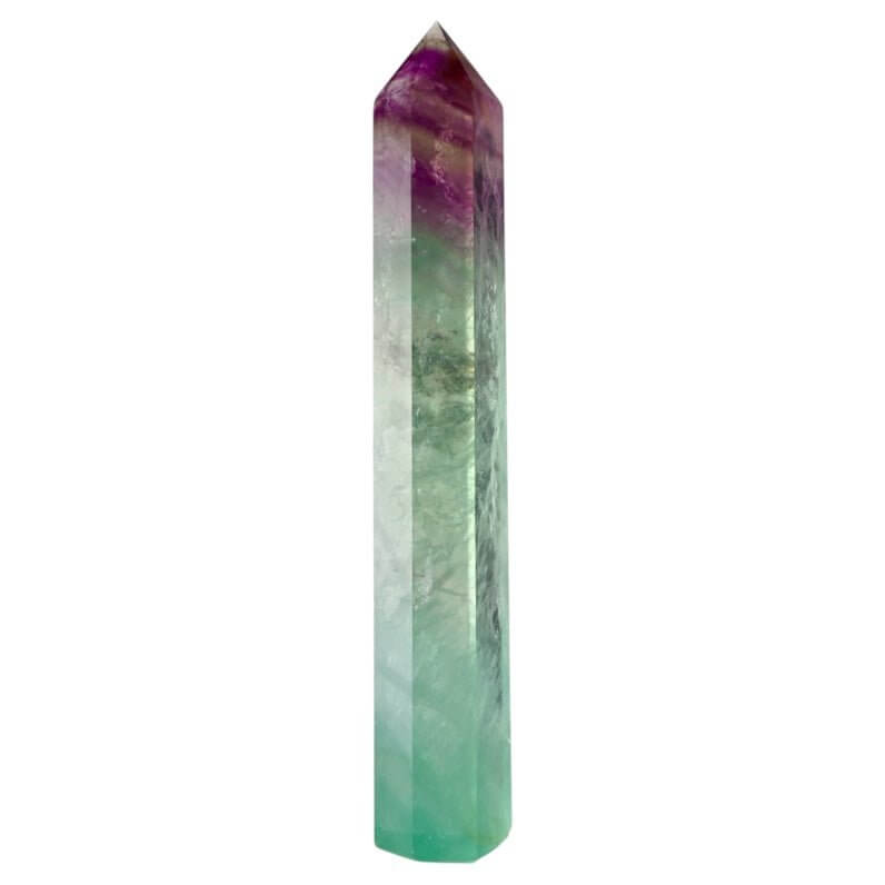 Fluorit Obelisk in kräftigen Farbtönen – stilvolles Edelstein-Highlight