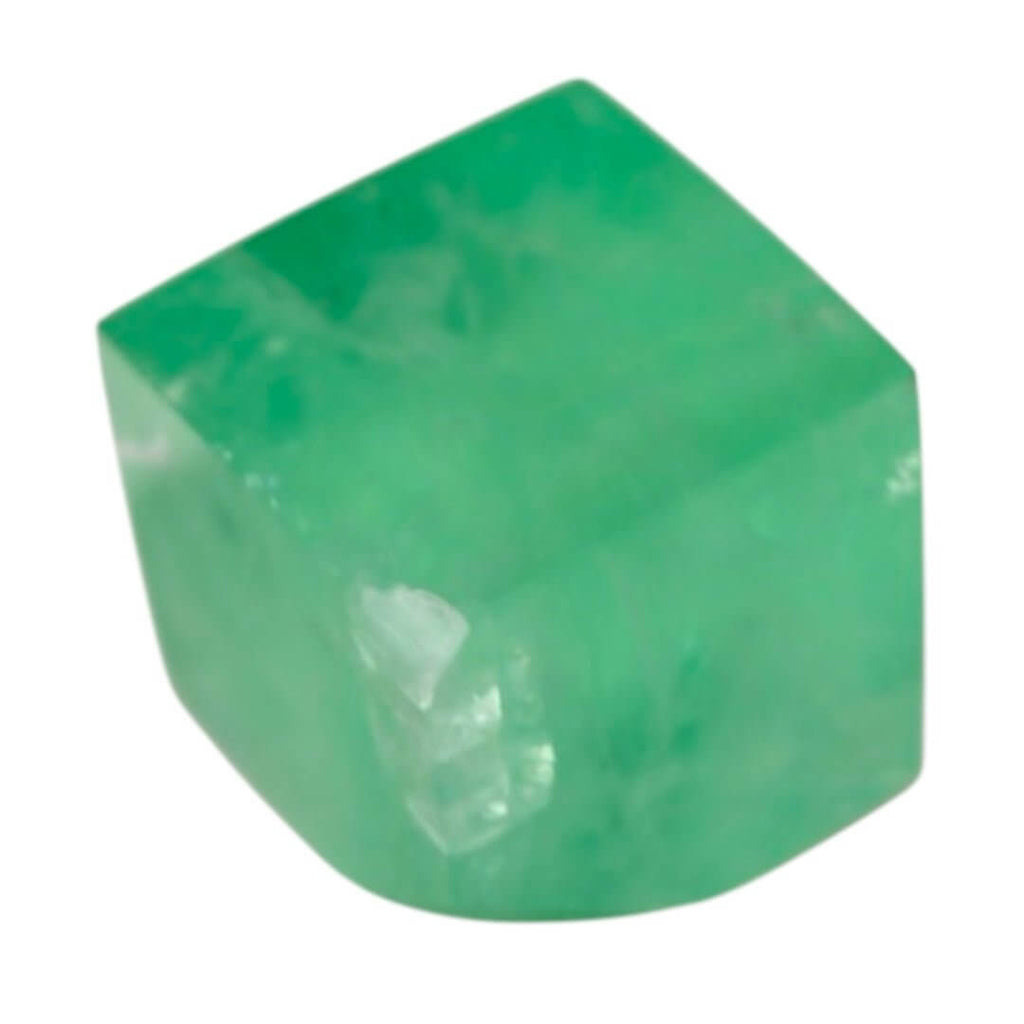 Würfel aus grünem Fluorit – Faszinierendes Edelsteinstück mit intensiver Farbwirkung