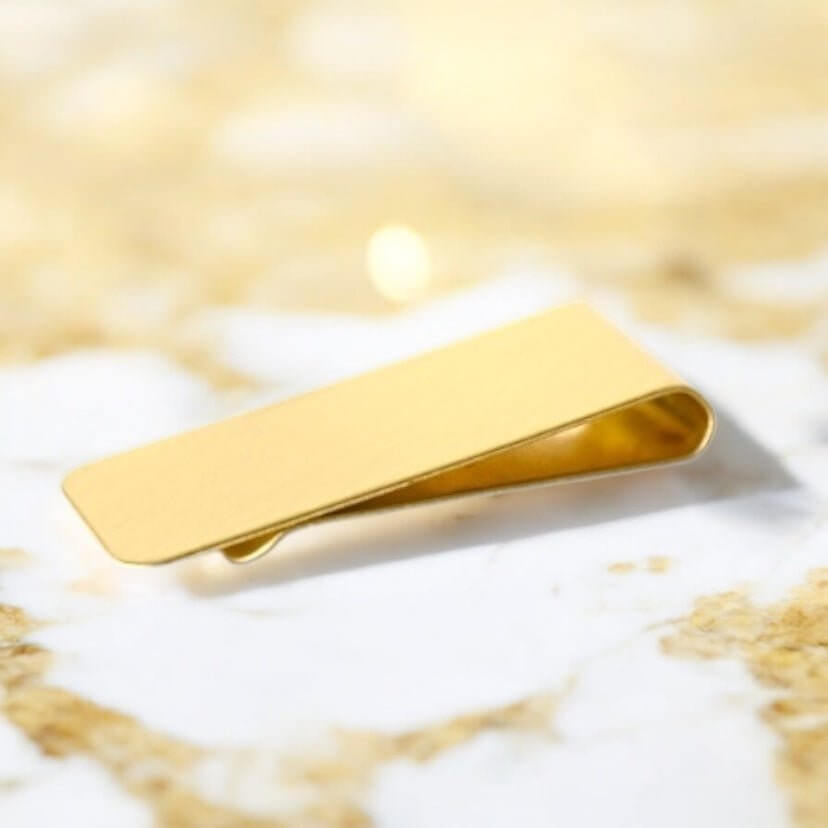 Goldene Geldklammer