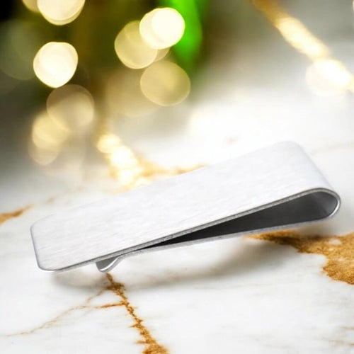 Silberne Geldklammer