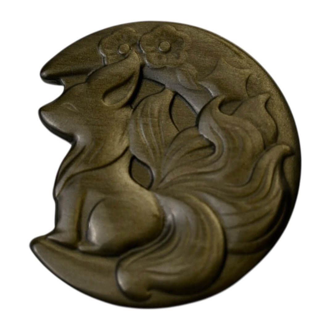 Fuchs aus Gold Obsidian – Feine Naturfigur mit edlem Schimmer