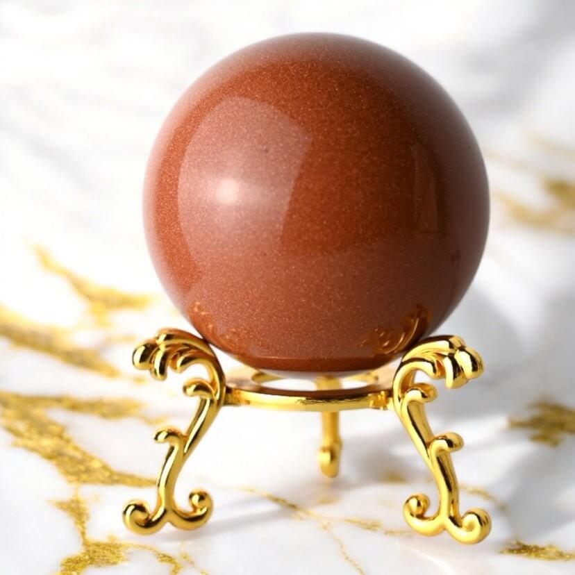 Goldfluss Kugel – dekoratives Highlight mit lebendigem Funkeln