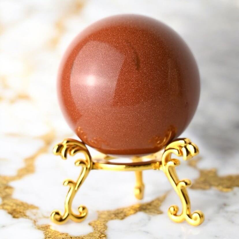 Goldfluss Kugel – dekoratives Highlight mit lebendigem Funkeln