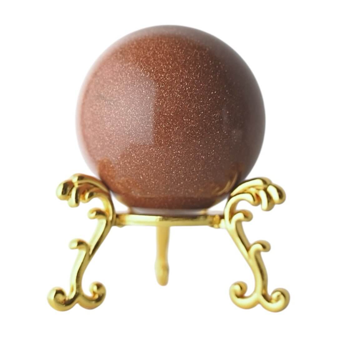 Goldfluss Kugel – funkelndes Naturkunstwerk für Optimismus und positive Energie