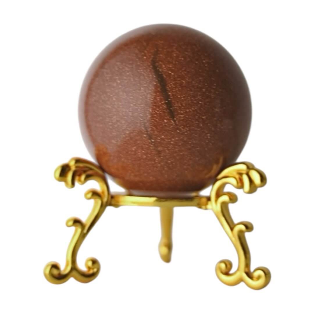 Goldfluss Kugel – funkelndes Naturkunstwerk für Optimismus und positive Energie