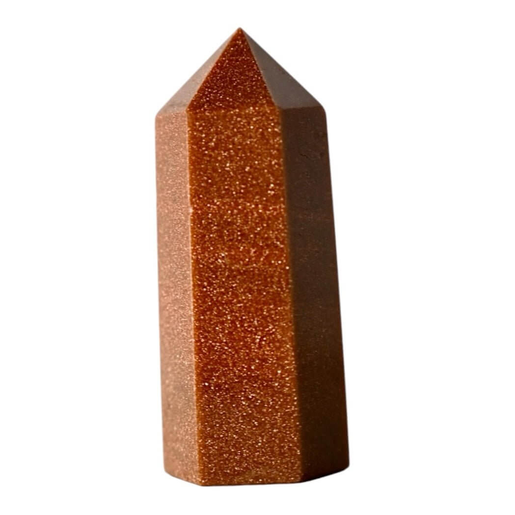 Goldfluss Obelisk – funkelndes Naturkunstwerk für Energie und Optimismus