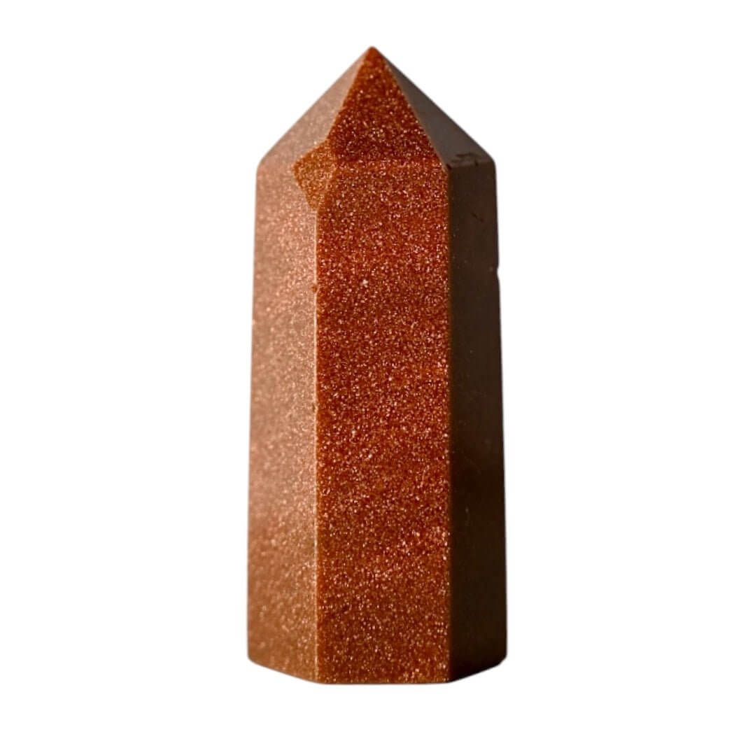 Goldfluss Obelisk – funkelndes Naturkunstwerk für Energie und Optimismus