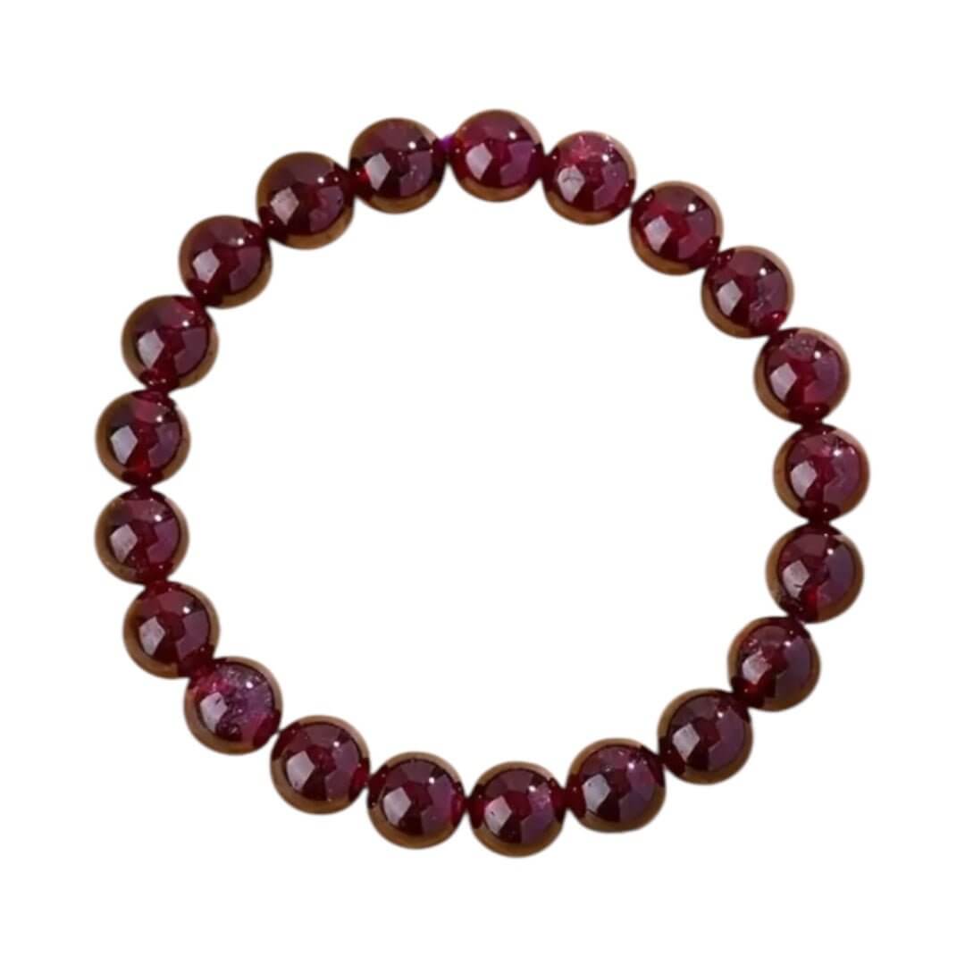 Granat Kugelarmband – Tiefrote Energie für Kraft und innere Stärke