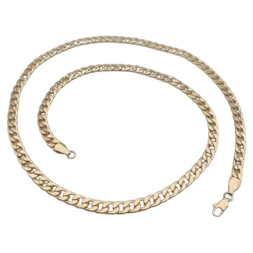 Goldene Glieder-Halskette – Ausdrucksstark und elegant