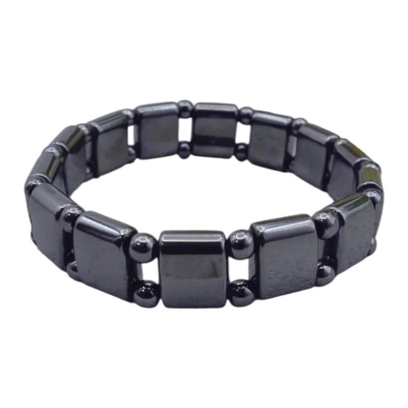 Markantes Hämatit Armband - Modisch & Metallisch