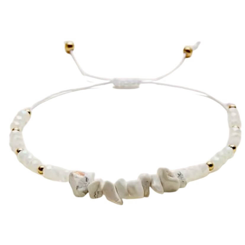 Howlit Schutzarmband – Sanfte Energie für innere Ruhe und Ausgeglichenheit