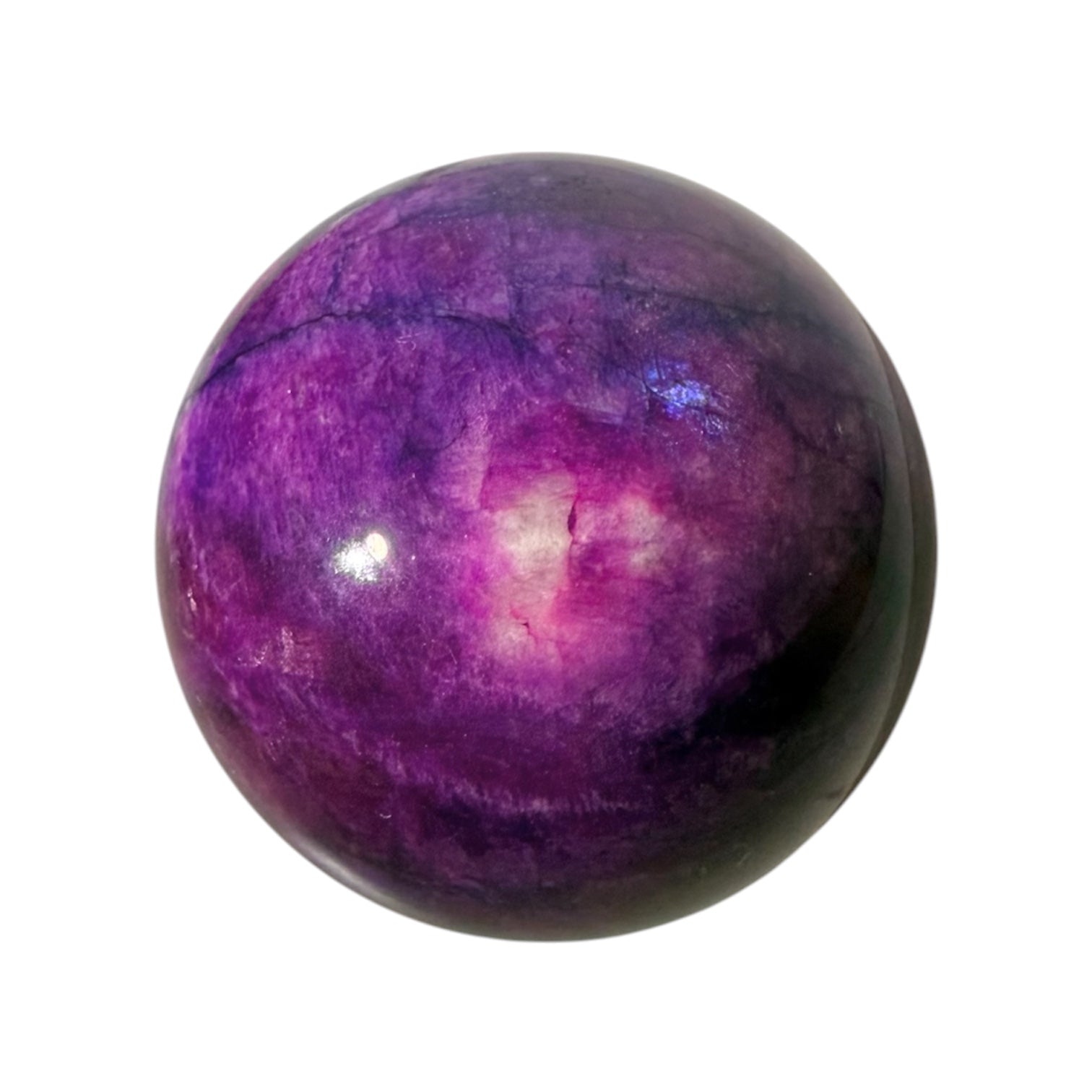 Lila Mondstein Kugel – Lila Meditationsbegleiter CrystalScents