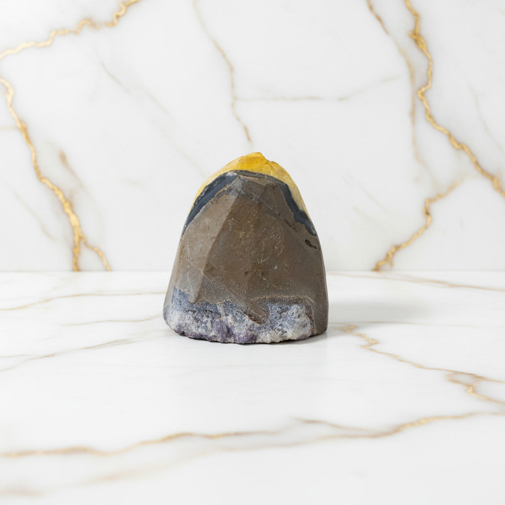 Amethystdruse Gelb – Stilvoller Wohnakzent CrystalScents