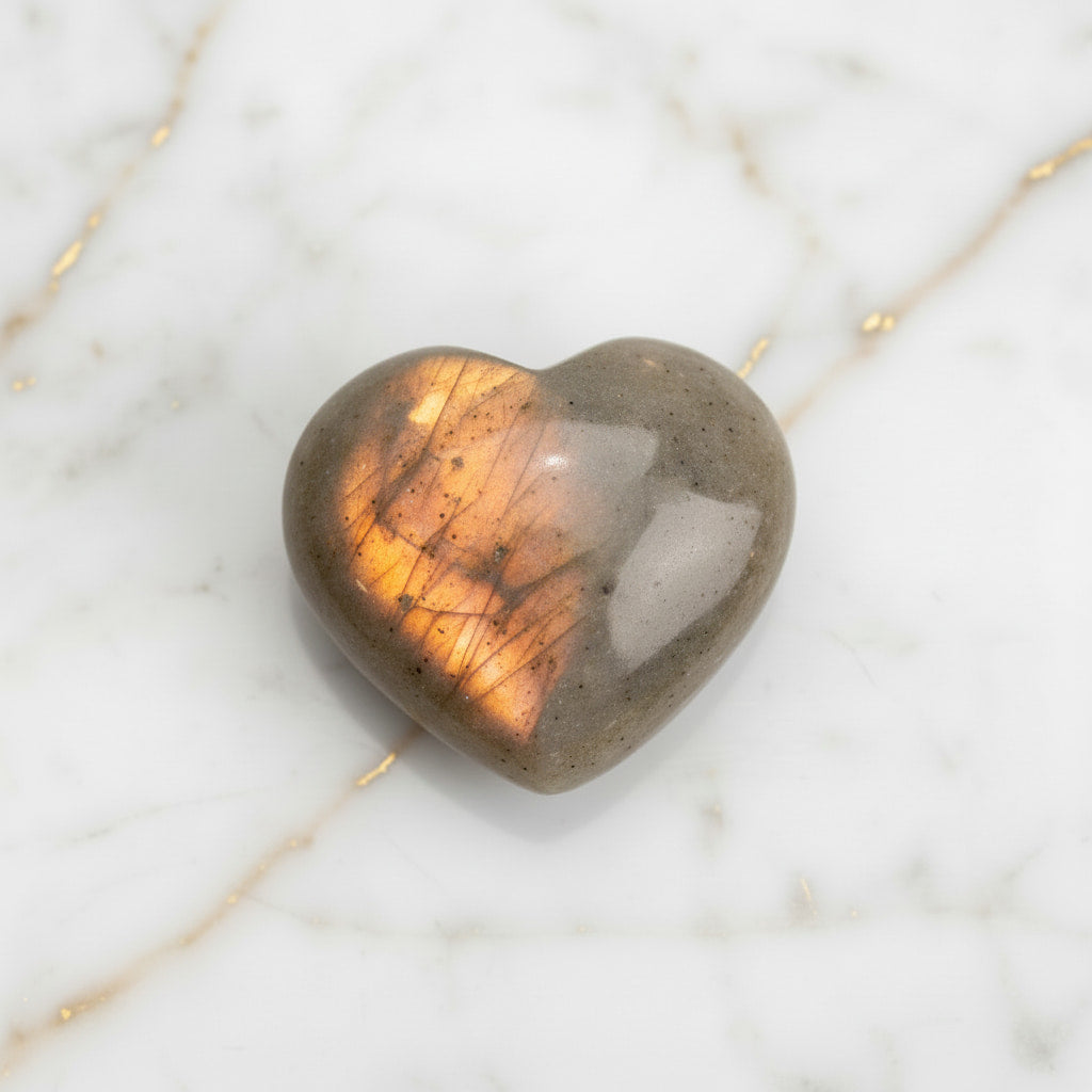 Labradorit Sunset Herz Mini – Sonnenlicht JETZT sichern CrystalScents