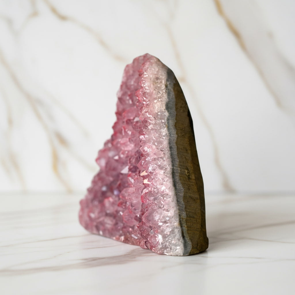 Amethystdruse Rosa – Wohnhighlight voller Eleganz CrystalScents