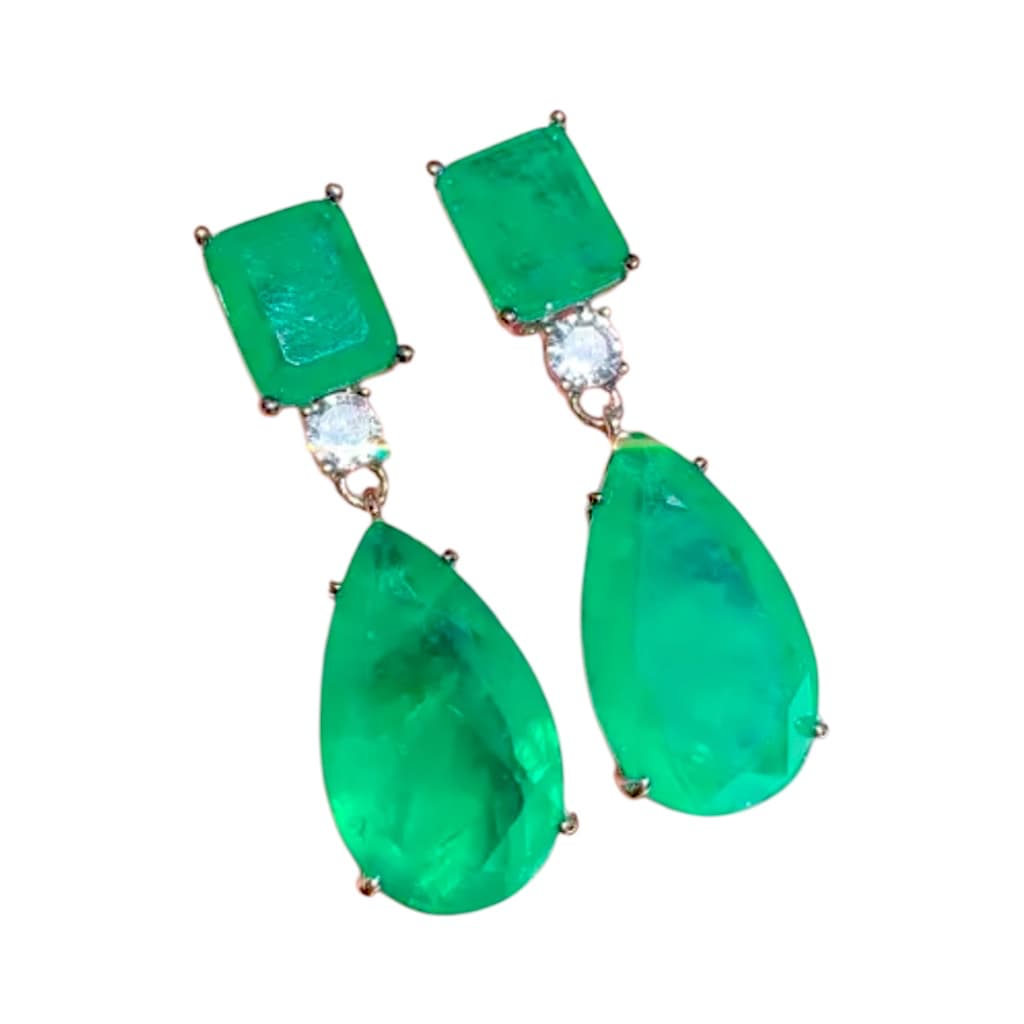 Smaragd Statement Ohrringe