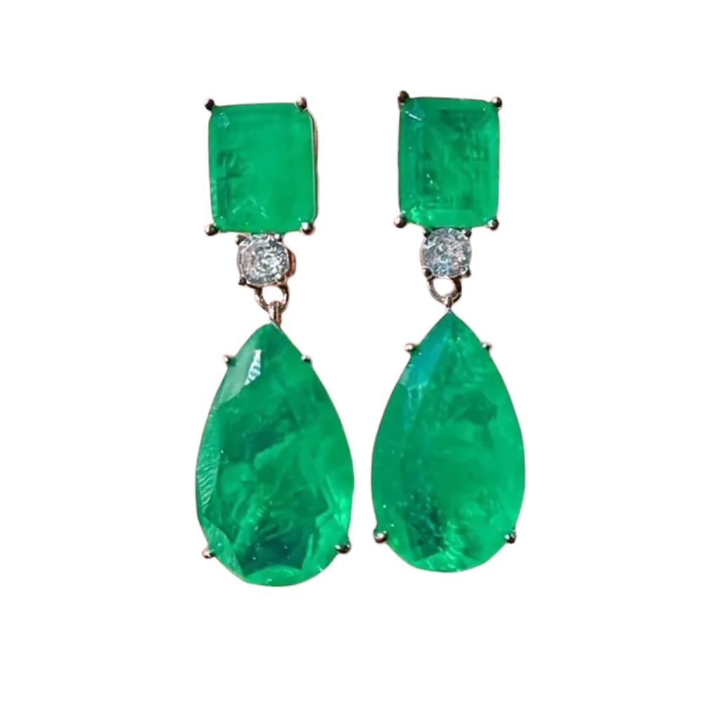 Smaragd Statement Ohrringe