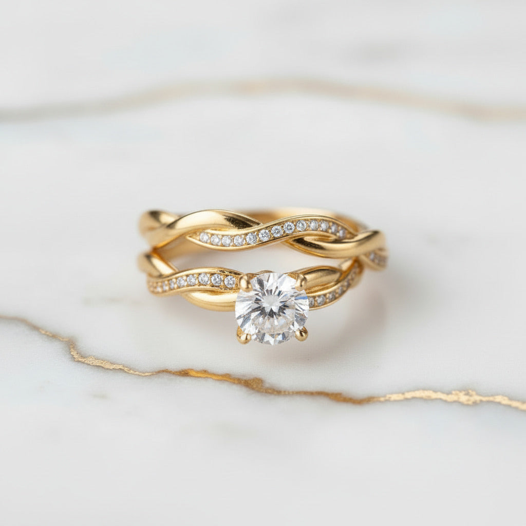 Ring – 2-teiliges, geflochtenes Design CrystalScents