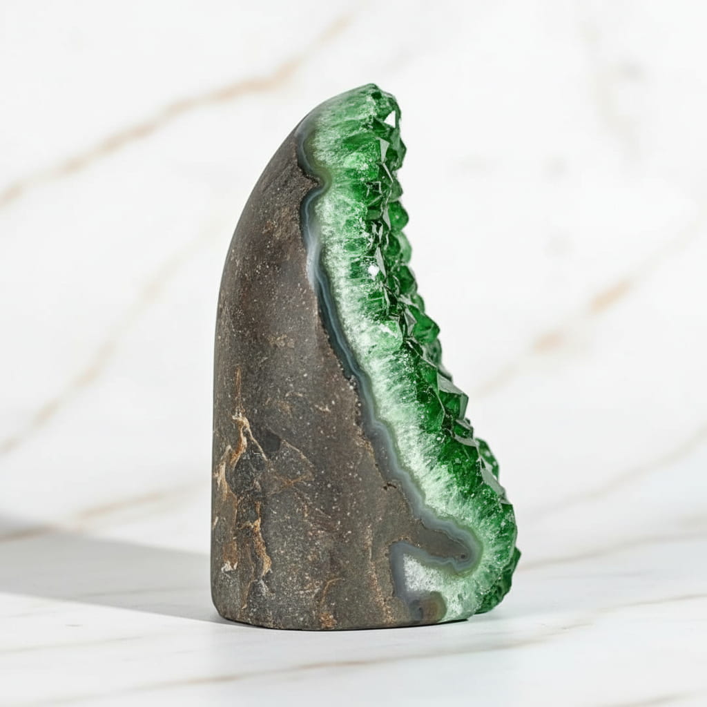 Amethystdruse – Grüne Kristallspitzen CrystalScents