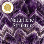 Amethyst Kugel (5-6 cm) inkl. goldenem Aufsteller – Unikat der Natur CrystalScents