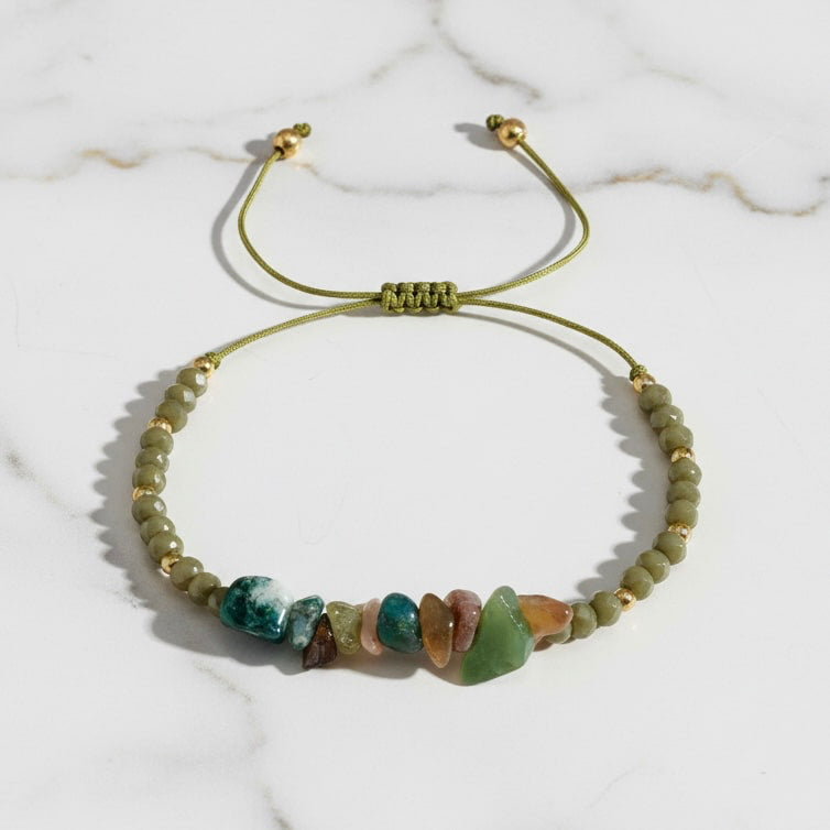 Moosachat Schutzarmband – Harmonie & Sicherheit