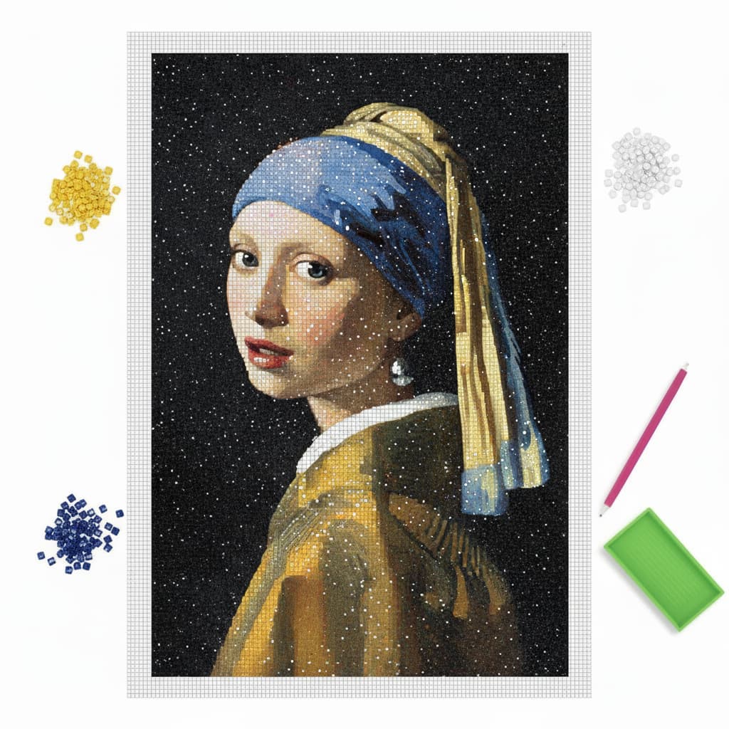 Diamond Painting „Perlenohrring“ – Entspannte Kreativstunden