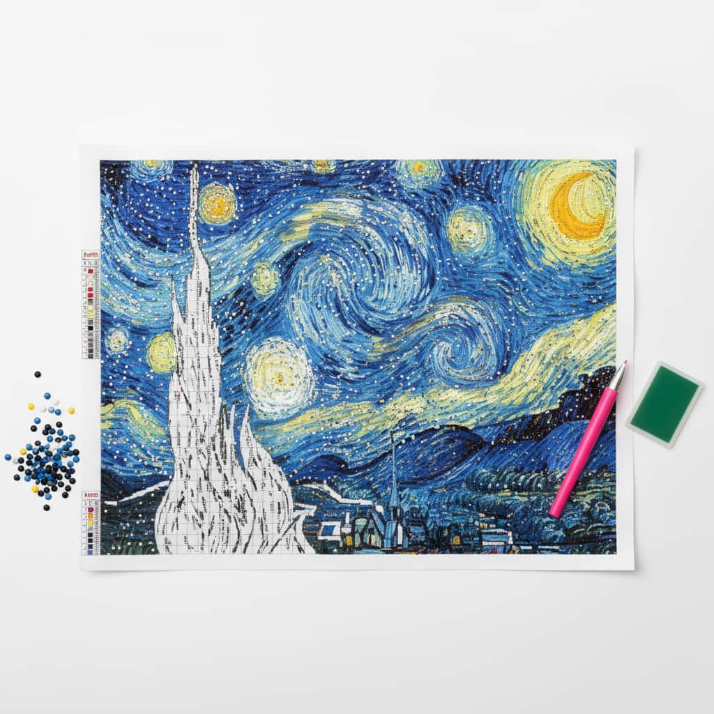 Diamond Painting „Sternennacht“ – Sternenhimmel selbst gestalten