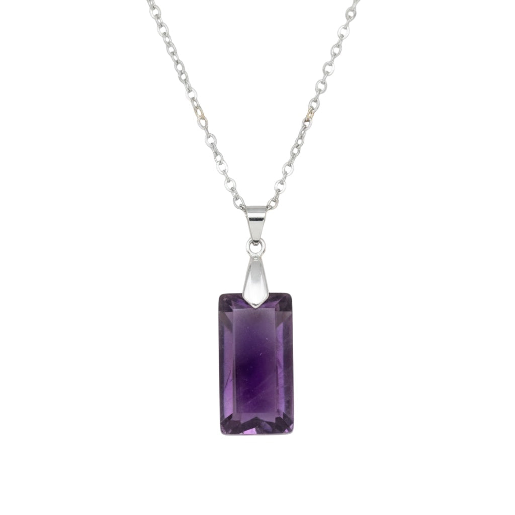 Amethyst Halskette – Geschliffener Anhänger CrystalScents