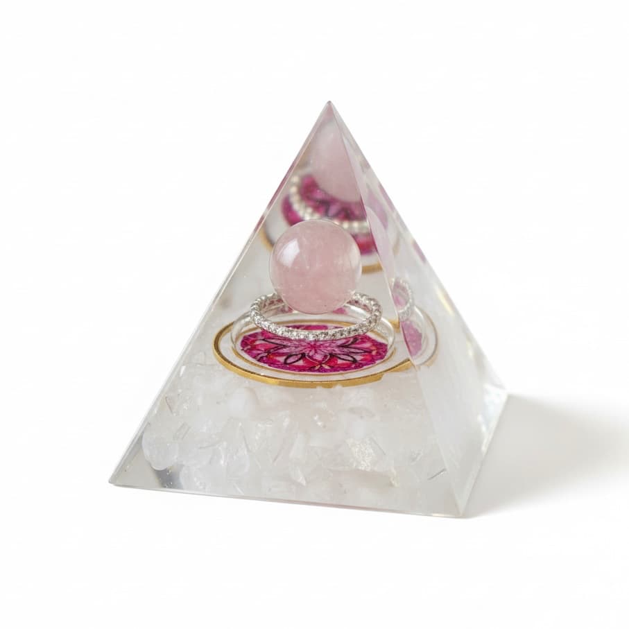 Orgonit Pyramide Bergkristall – Energie im Raum