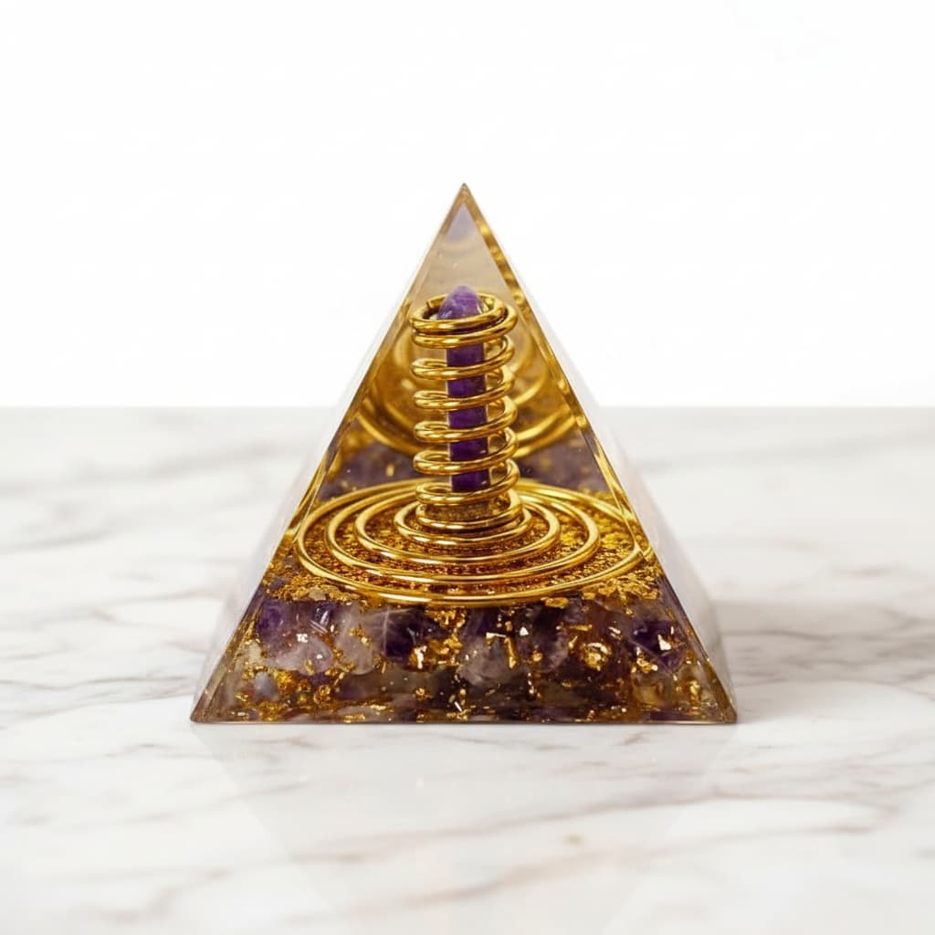 Orgonit Pyramide Amethyst - Geist & Seele CrystalScents