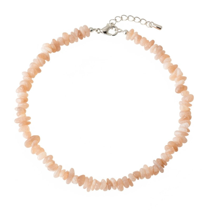 Mondstein Splitterhalskette – Licht & Harmonie CrystalScents