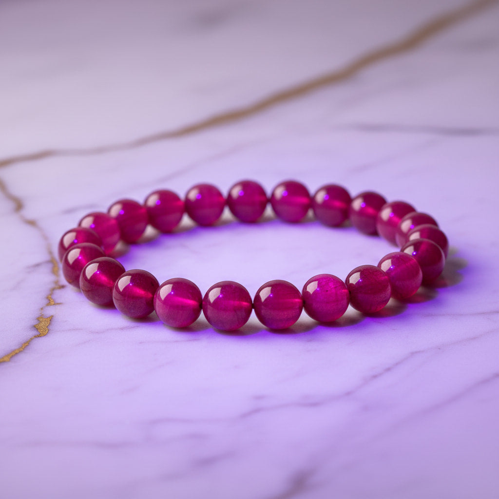 Rubin Kugelarmband – Energie & Ausstrahlung CrystalScents