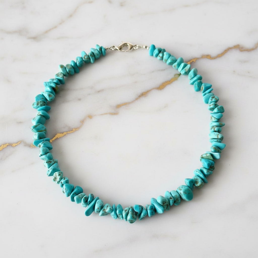 Türkis Splitter Halskette – Mitgefühl & positive Energie