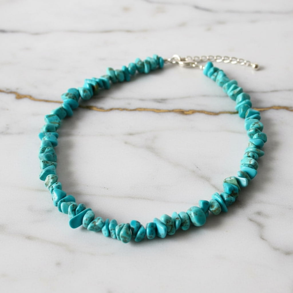 Türkis Splitter Halskette – Mitgefühl & positive Energie