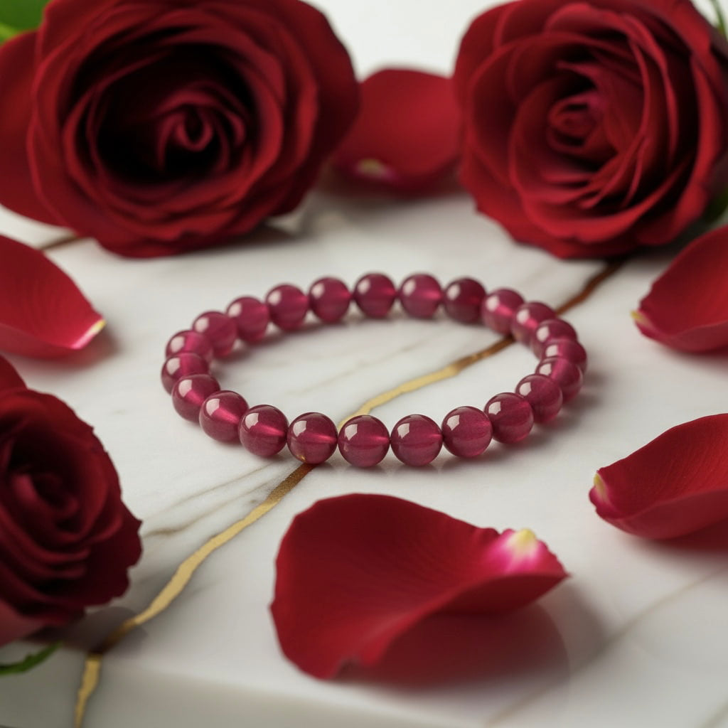 Rubin Kugelarmband – Energie & Ausstrahlung CrystalScents