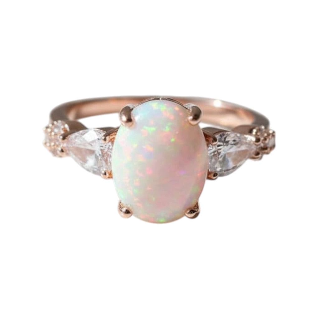 Opal Ring - Funkelndes Farbspiel CrystalScents