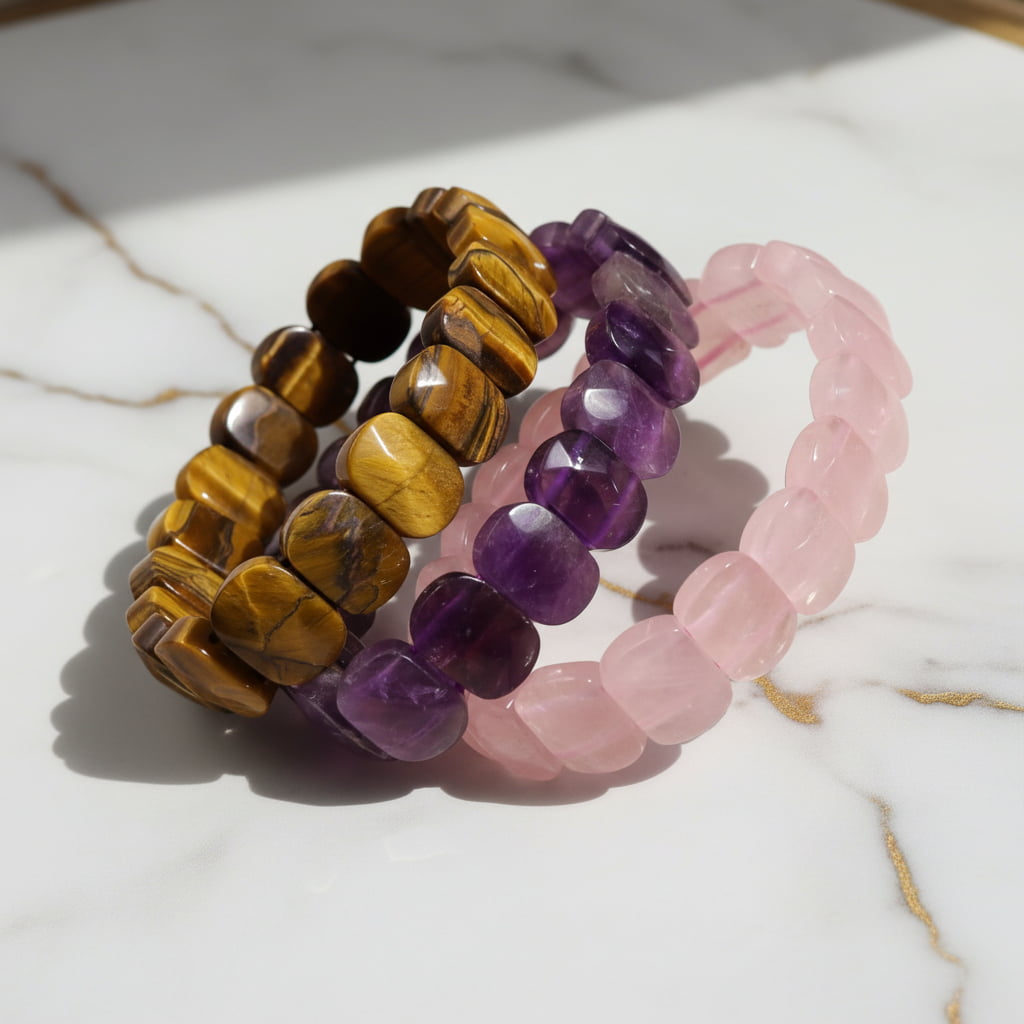 Amethyst Facettenarmband - Ruhe & Entspannung