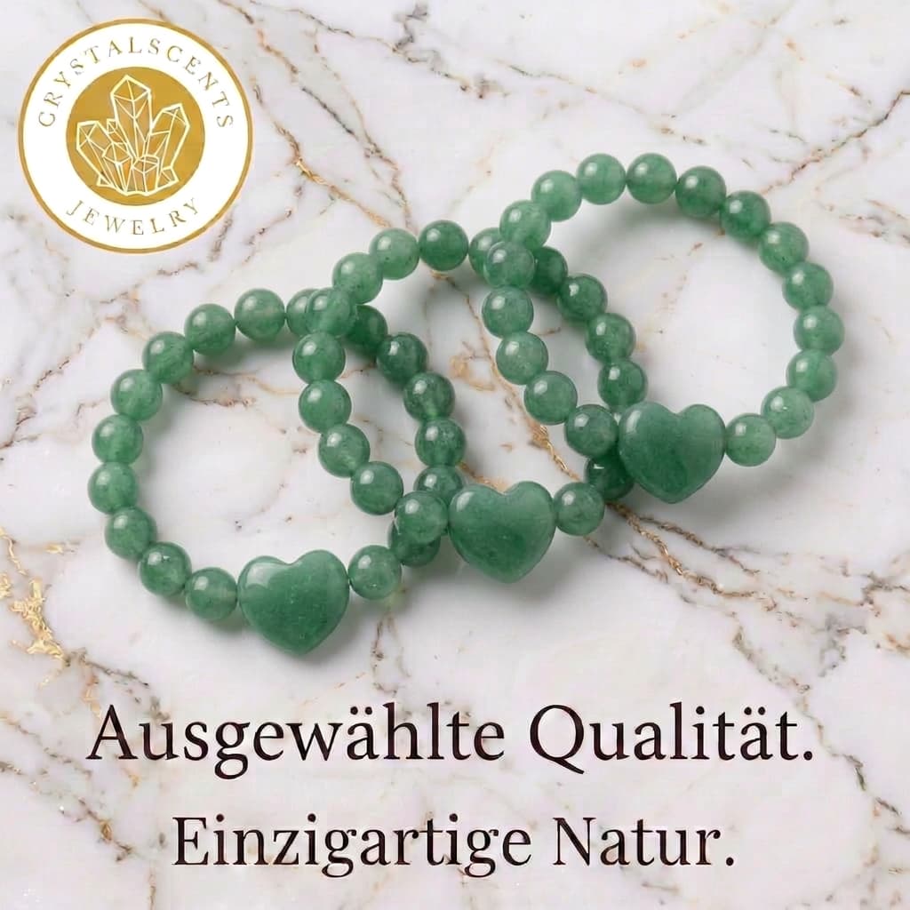 Aventurin Kugelarmband - Herz & Hoffnung