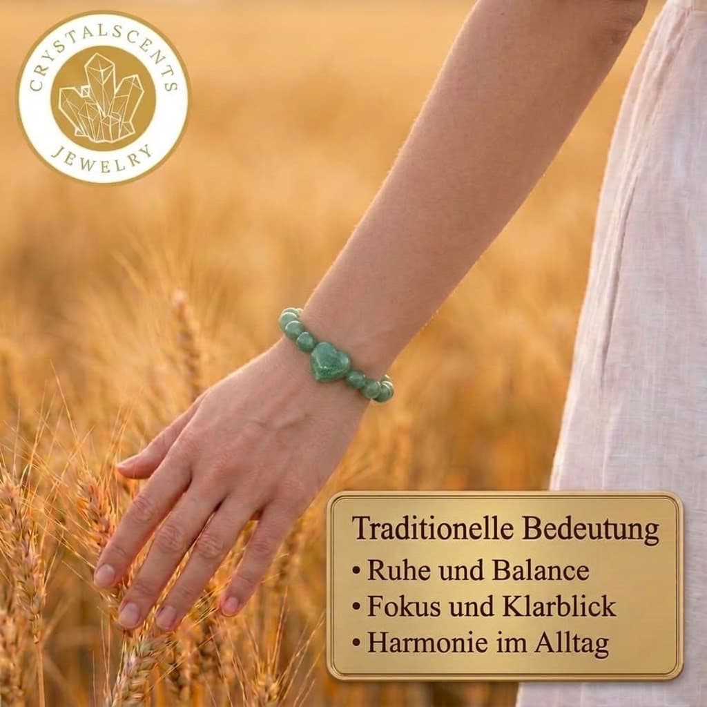 Aventurin Kugelarmband - Herz & Hoffnung