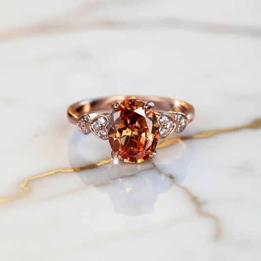 Ring Roségold – Schmuckstück mit strahlendem Stein in warmen Nuancen