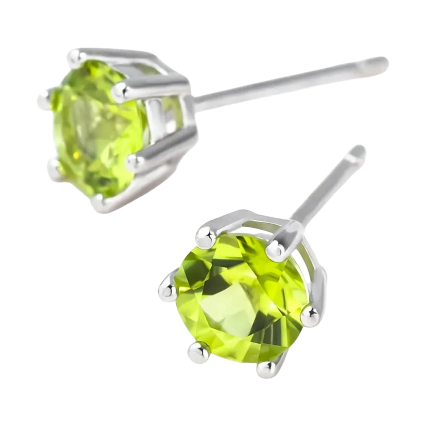 Peridot - 925er Silber Ohrringe