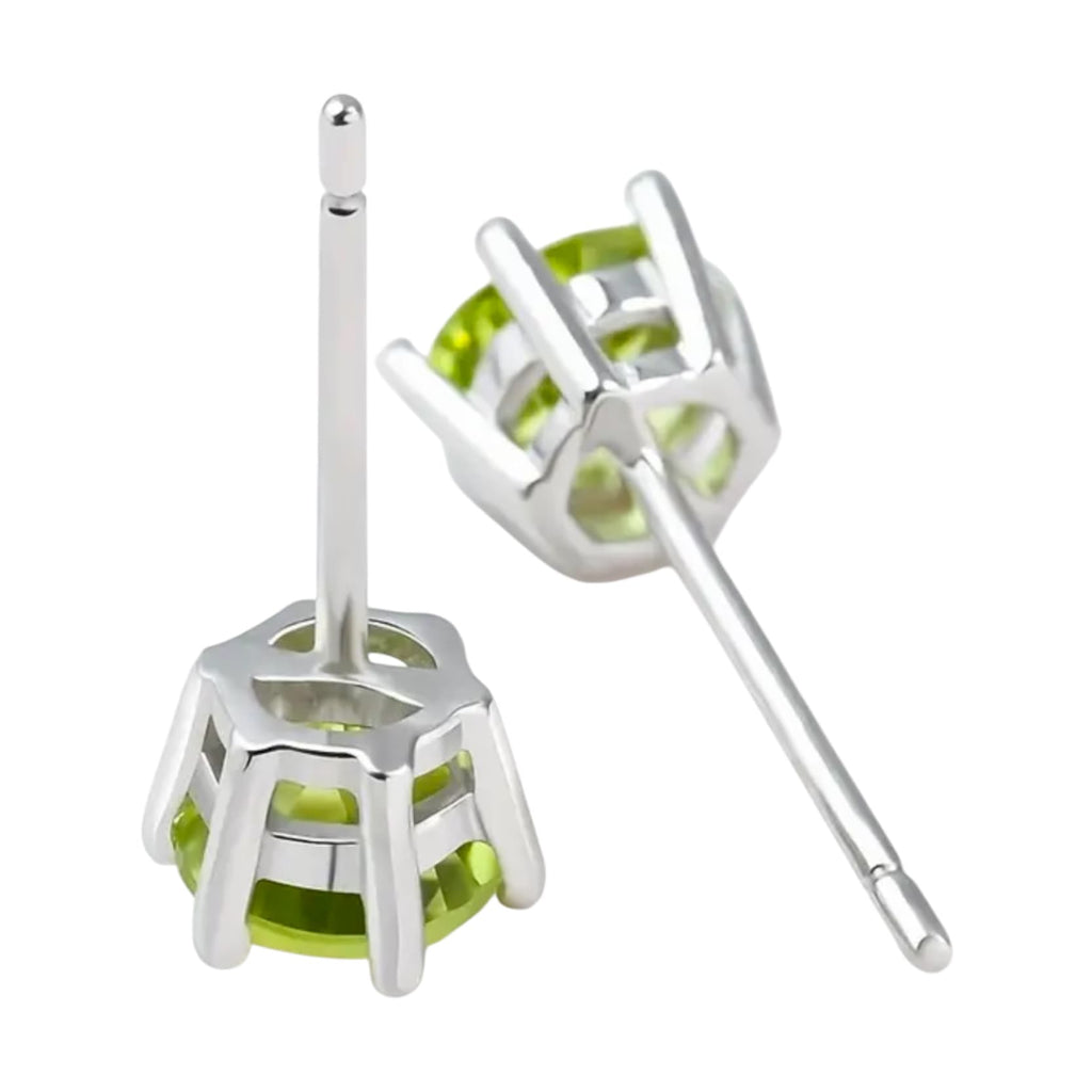 Peridot - 925er Silber Ohrringe