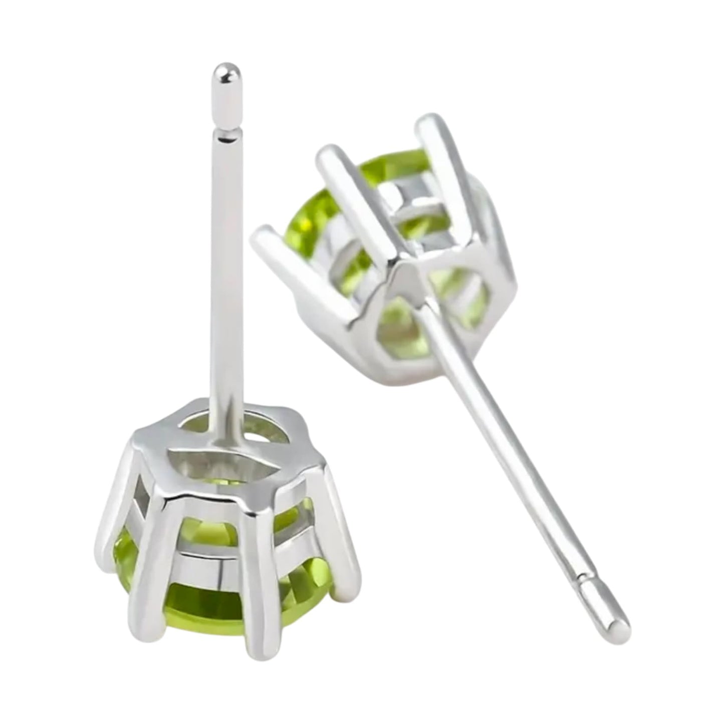 Peridot - 925er Silber Ohrringe